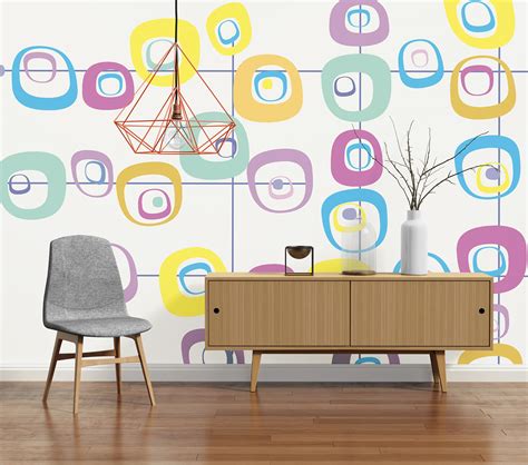 Mid Century Wall Murals By Pixers On Behance