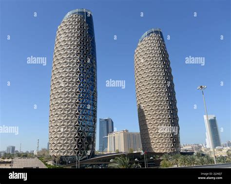 Al Hilal Bank Al Bahr Towers In Abu Dhabi Uae Stock Photo Alamy