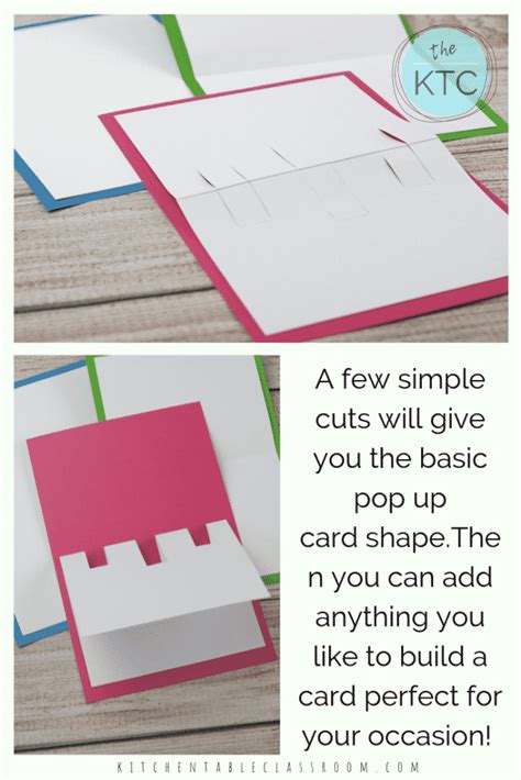 185+ best free business cards templates: Build Your Own 3D card with Free Pop Up Card Templates - The Kitchen Table Classroom