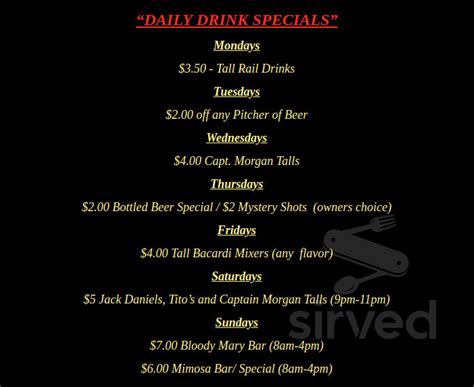 rumors sports bar and grill menu in sussex wisconsin usa