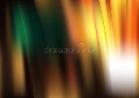 Brown Orange And Green Abstract Shiny Background Vector Eps Stock