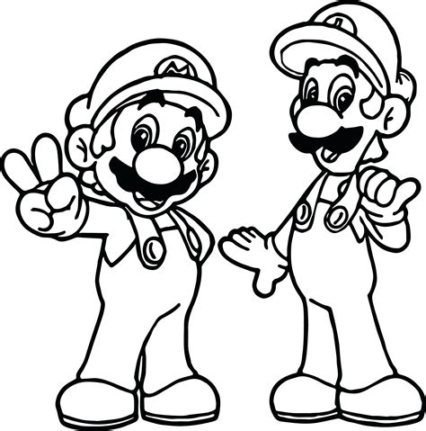 Kolorowanki Mario Bros Do Druku