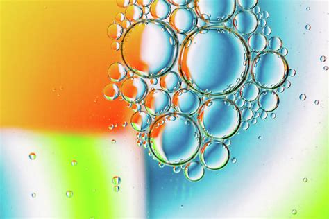 Abstract Pastel Background Of Oil Bubbles On Water 2 Photograph By
