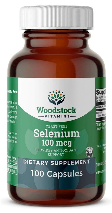 Selenium 100 Mcg 100 Capsules