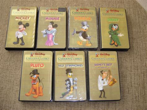 Lot Walt Disney Cartoon Classics Vhs Heres Mickey Mouse And Heres