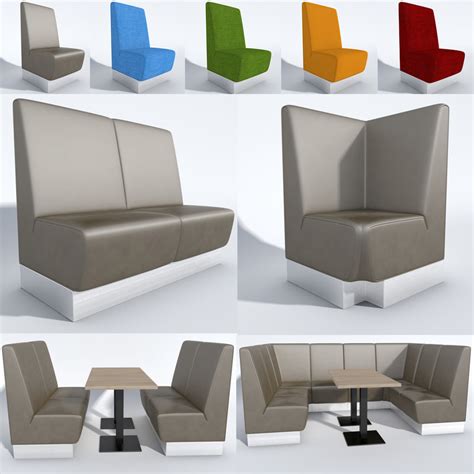 3d Model Booth Seating Aura