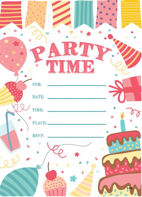 Stationery Invitations Party Needs And Paper For Kids Childrens Cards