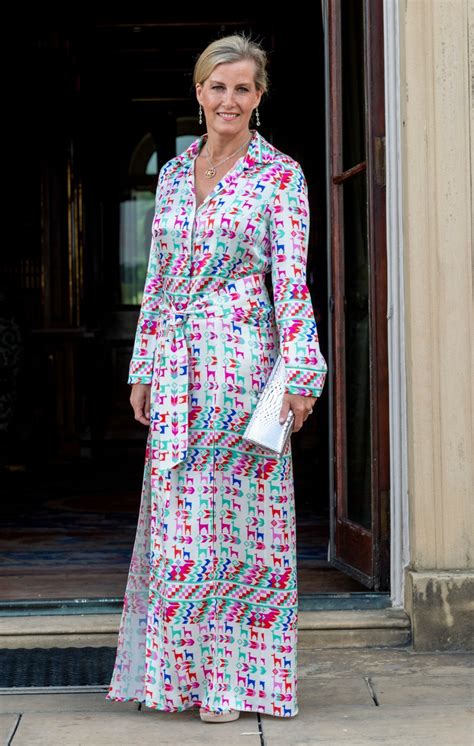 Lovely Sophie Wessex Steps Out In Colourful Ladylike Frock Starts At 60