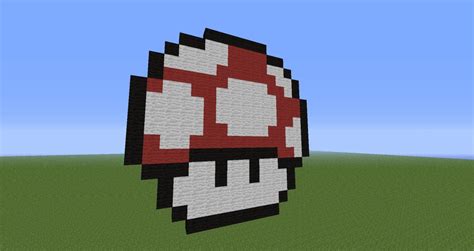 Mushroom Pixel Art Minecraft Project