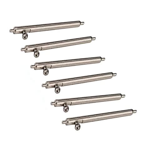 18mm 20mm 22mm Quick Release Spring Bars Pins 6pcs Stainless Steel