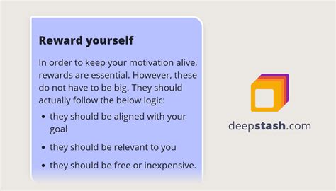 Reward Yourself Deepstash