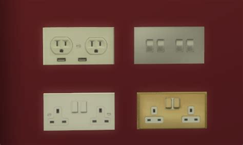 Simsanity ☁︎ — Simlifecc Light Switches And Power Outlets With