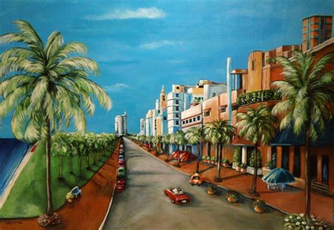 Miami View Painting By Dyanne Parker Fine Art America