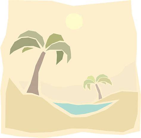 Desert Oasis Clip Art Vector Images And Illustrations Istock