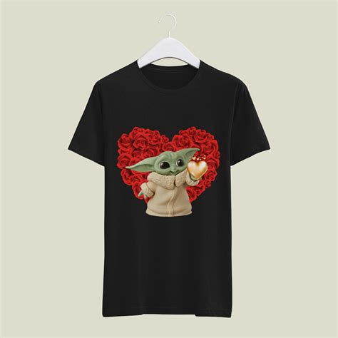 Baby Yoda Rose Hearts Digitalgraphicpng Etsy