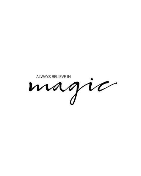 Always Believe In Magic Printable Wall Art Magic Quote Magic Typography Poster Motivational