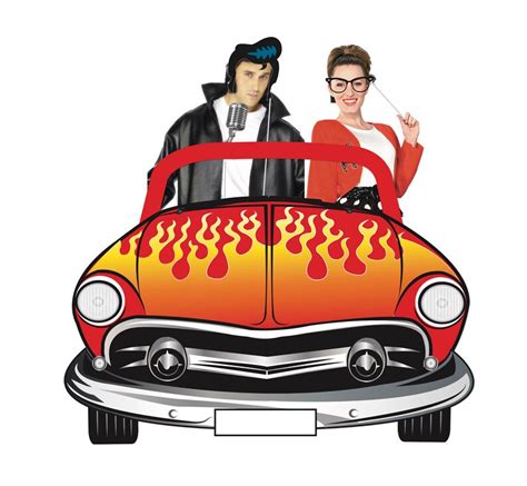 Grease Lighting Giant Car Photo Booth Backdrop Printable Etsy