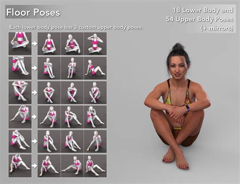 Ng Build Your Own Sitting Poses For Genesis 8 Female Daz 3d