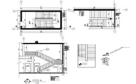 Educationstander Autocad Plan Of Staircase