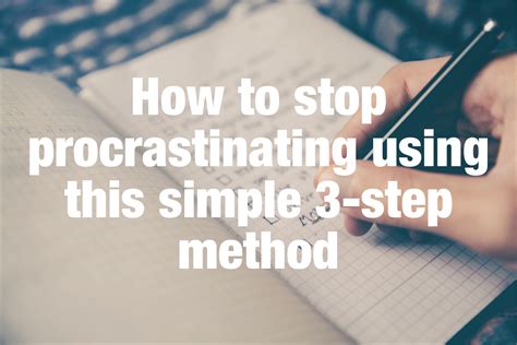 How To Stop Procrastinating In Simple Steps Hugh Culver