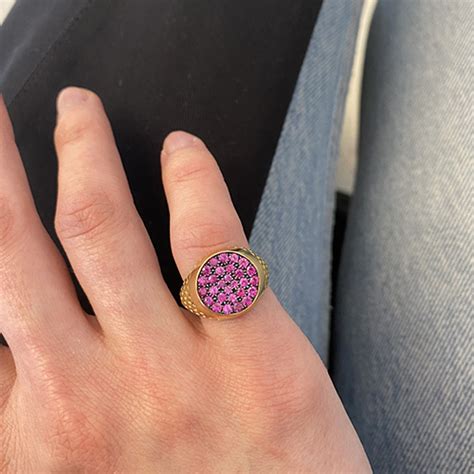 Pink Sapphire Pinky Ring Ray Griffiths Fine Jewelry