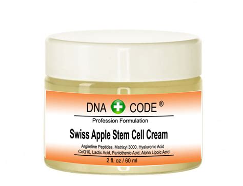 Swiss Apple Stem Cell Cream Gives You Age Defying Properties Helps Yo Dna Code Skin Care