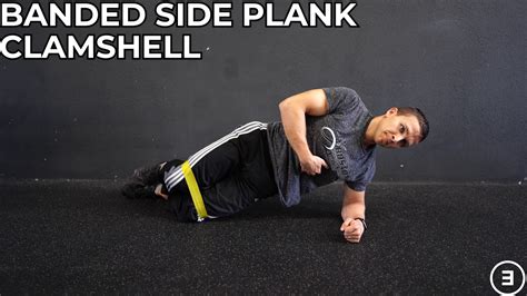 Banded Side Plank Clamshell Youtube