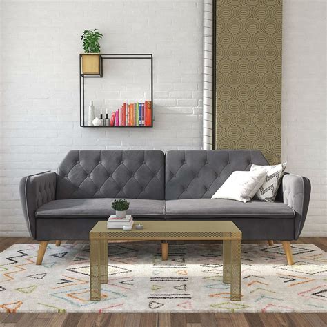 You are undecided between down vs foam sofa and maybe also fiber and latex, we have written this article specifically to help you make the right choice! Memory Foam Futon Sofa Bed with Grey Velvet Upholstery and ...