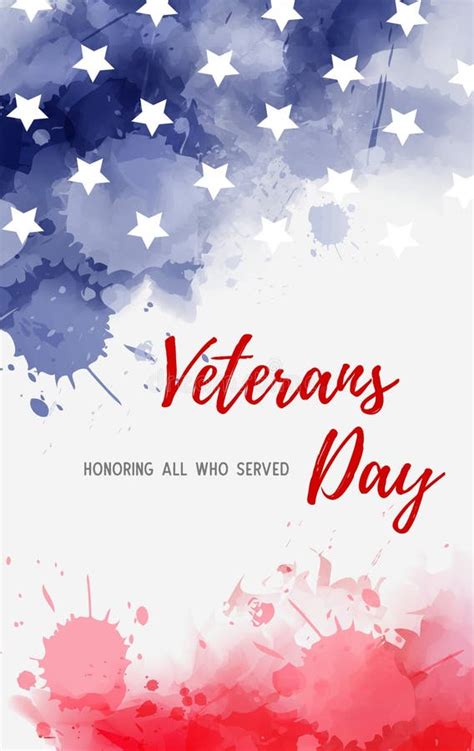 Usa Veterans Day Background Stock Vector Illustration Of Emblem