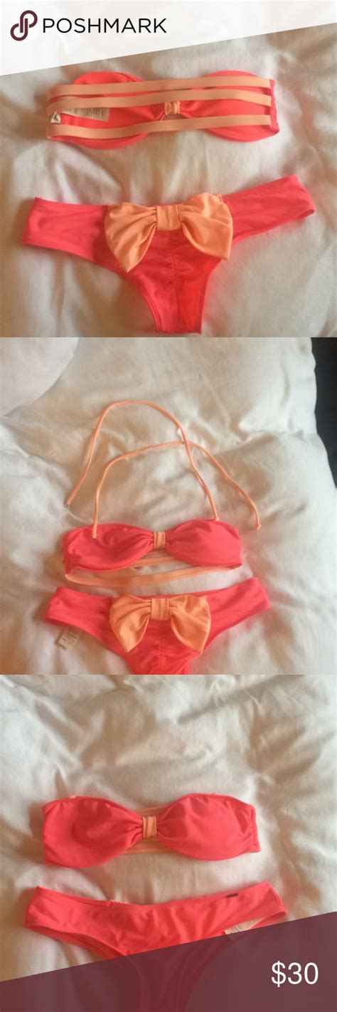 Two Piece Cheeky Coral Swim Bikini Swim Bikinis Bikinis Two Piece