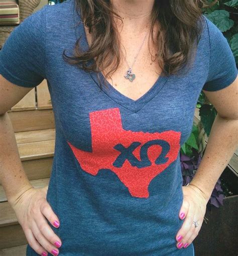 Womens Texas Any State Chi Omega Chio Any Sorority By Thetpartee 28