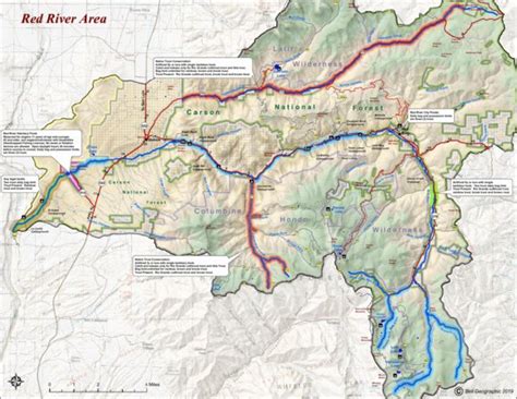 Red River New Mexico Map Maping Resources