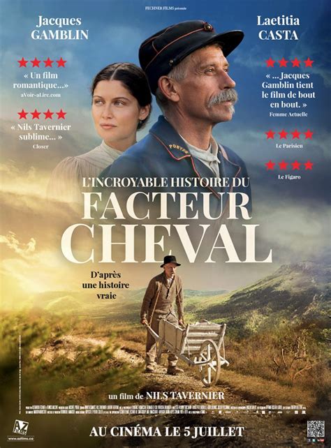 Jacques gamblin, laetitia casta, aurélien wiik and others. L'incroyable histoire du facteur Cheval - Affiche - Le ...