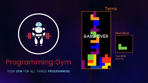 Tetris In Python Using Pygame Youtube