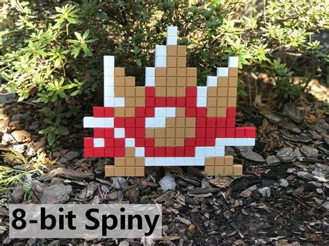 8 Bit Spiny Super Mario Bros Pixel Wall Art Tutorial Handmade With