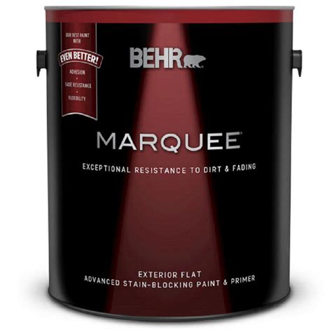 Behr Marquee 1 Gal Ultra Pure White Flat Exterior Paint And Primer In