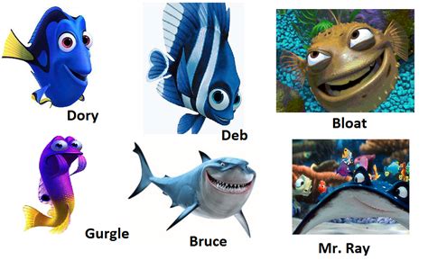 Finding Nemo Movie Characters Printable