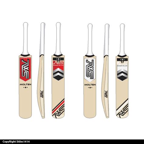 Sticker Design By Stiles1414 For Cricket Bat Cricket Logo Design