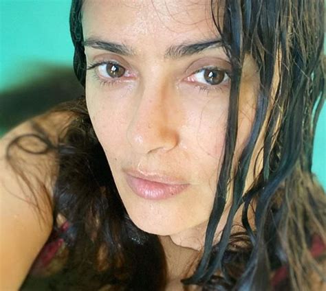 eternals salma hayek slays in a hot and wet selfie on instagram