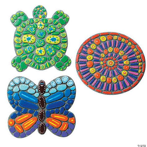 Design personalized garden stones with shutterfly. Paint Your Own Stepping Stones: Set of 3 - Discontinued
