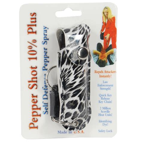 Pepper Shot 12 Oz Fashion Leatherette Holster And Quick Release Key