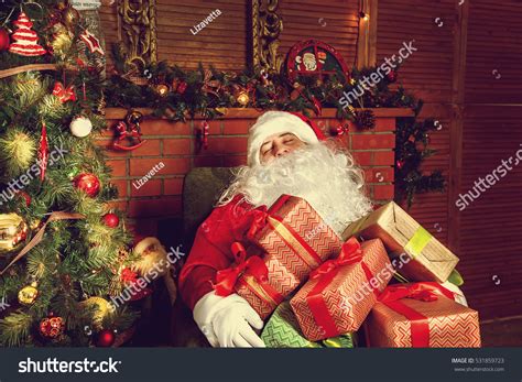 Real Santa Claus Santa Claus Sleeping Stock Photo 531859723 Shutterstock