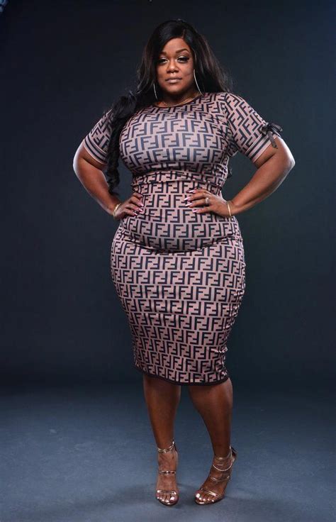 black women beautiful photo fashion shoot blackwomenbeautiful fendi dress plus size outfits