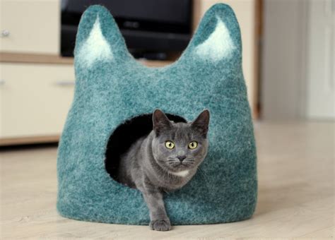 Sosuperawesome Felted Cat Caves By Agnesfelt