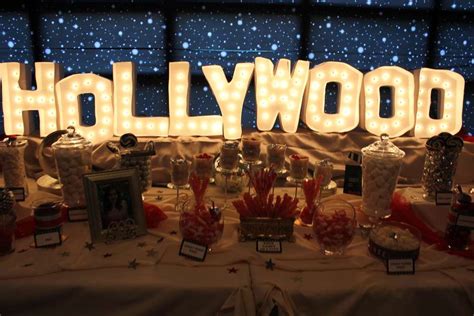 Hollywood Birthday Party Ideas Photo 8 Of 16 Artofit