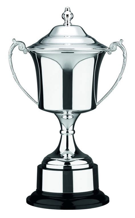 Silver Plated Studio Prestige Trophy Cup With Plain Lid Silvertrophy