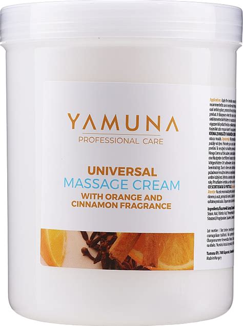 Yamuna Massage Cream Crème De Massage Pour Corps Orange Et Cannelle Makeup Fr
