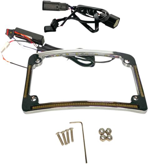 You may place the hanger on either side of the frame to hang your picture vertically or horizontally.) Custom Dynamics Chrome LED Radius Licence Plate Frame 14 ...