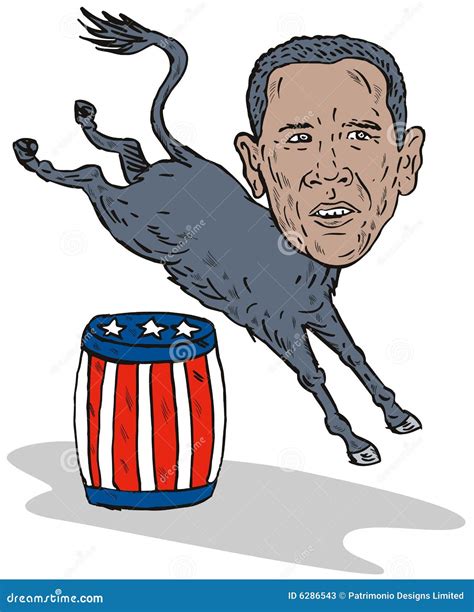 Obama Democrat Party Mascot Editorial Stock Photo Illustration Of