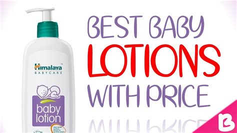 10 Best Baby Lotions In India With Price Youtube